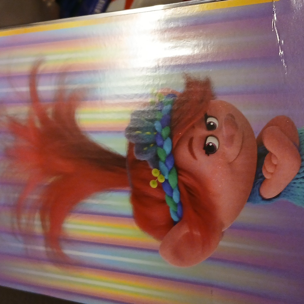 Trolls styling head with brush and bows - Picture 4 of 7